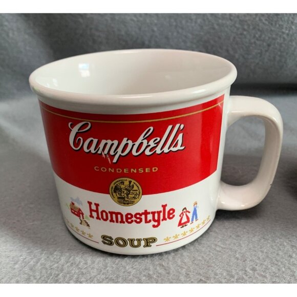Vintage Campbells Soup Mugs Set Of 2 - Homestyle & Mm! Mm! Good! - Picture 4 of 8